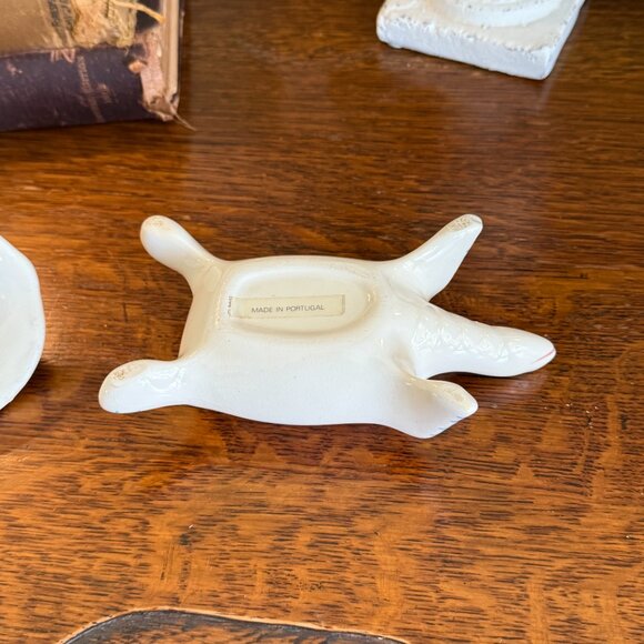 Vintage 2-piece Turtle Soap/Trinket dish made in Portugal - Picture 11 of 13